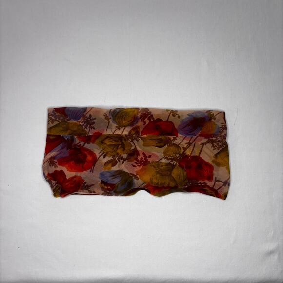 Lot of 4 Vintage Silk Infinity Scarves Neckerchiefs Novelty Print Wounded Bird - Picture 2 of 12